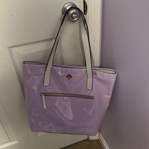 Kate Spade lavender patent leather tote